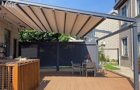 Retractable Tensile Roof