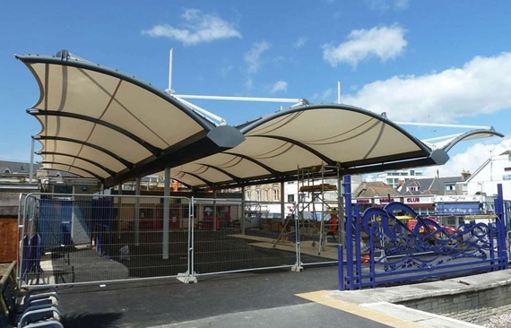 Arch Supported Tensile Structure